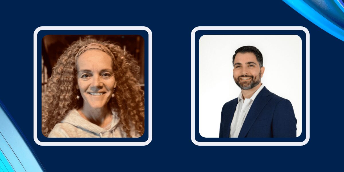 Professional headshots of Katy Thomas and Alex Sorin, highlighting their recent appointments to new leadership roles within the organization.