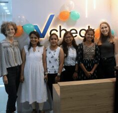 Vcheck India team celebration