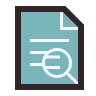 Magnifying glass displaying auditing needs and capabilities.