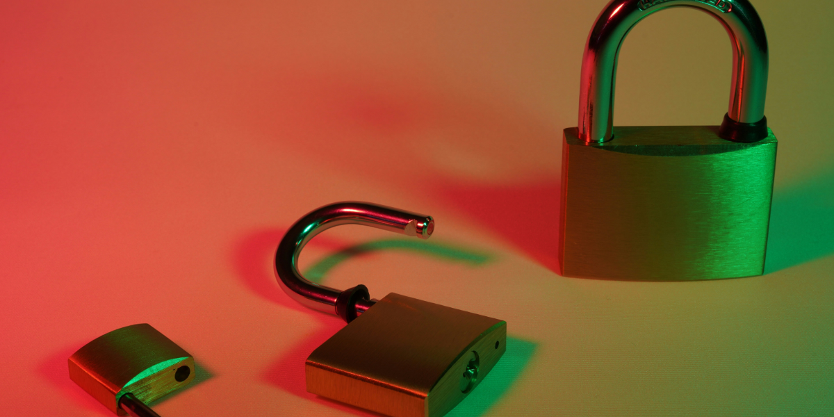 Three locks side by side, representing the layered security approach essential for minimizing third-party vendor risk and protecting sensitive data.