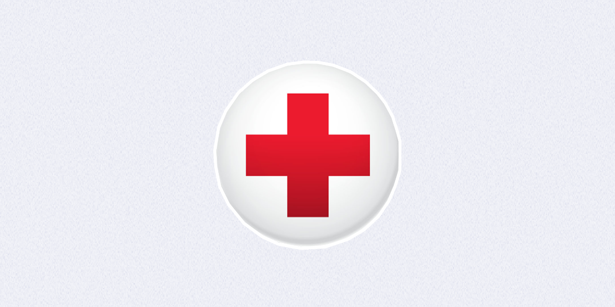 Red Cross logo, representing one of the world's largest non-profit organizations that must consider risk management.