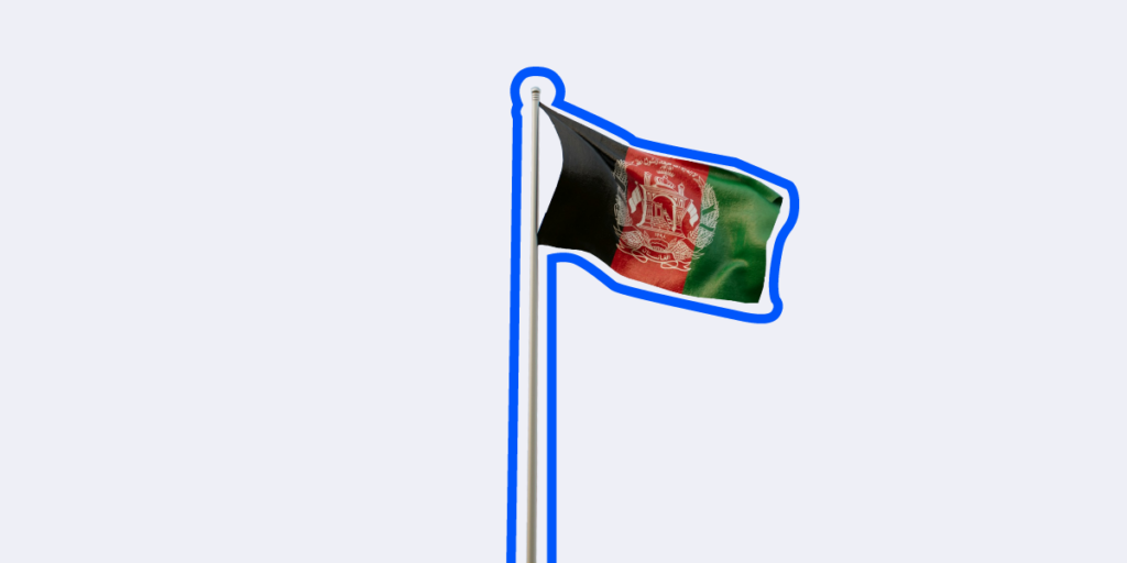 Afghanistan's flag displayed prominently, symbolizing the ongoing challenges of corruption and the need for transparency and accountability in governance.