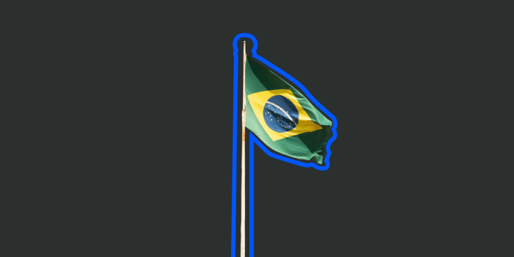 Brazil's flag prominently displayed, representing the context of Operation Car Wash and its implications for corruption and political accountability in the country.