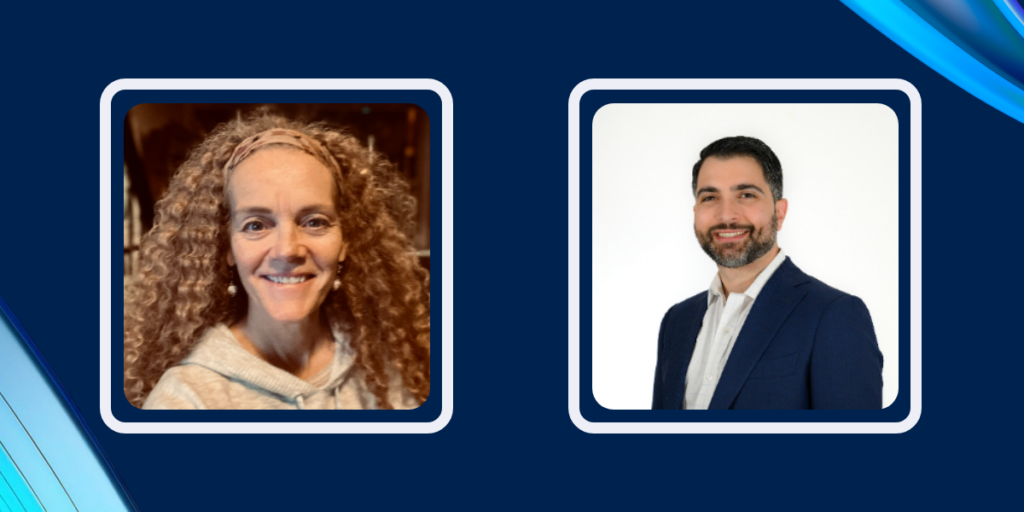 Professional headshots of Katy Thomas and Alex Sorin, highlighting their recent appointments to new leadership roles within the organization.