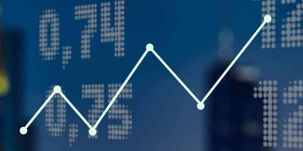 Numbers displayed on a dashboard with an overlay of a trend line graphic, representing key financial metrics illustrates the analytical tools used in investment banking due diligence.