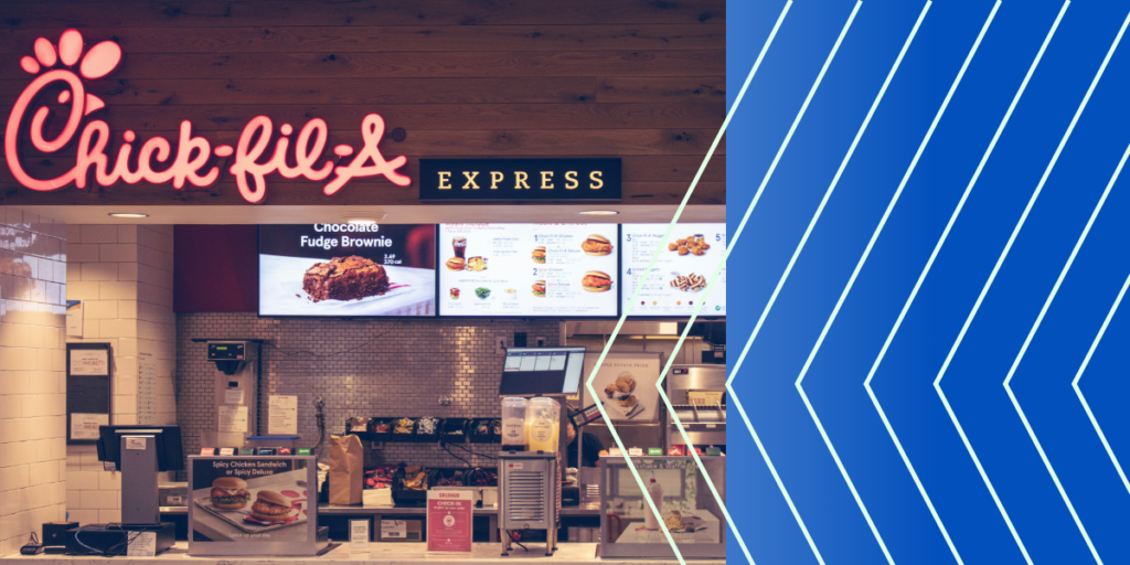 Chick-fil-A storefront with logo signage, representing franchise vetting processes.