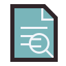 Magnifying glass displaying auditing needs and capabilities.